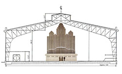 Line Drawing of Palace of Fine Arts